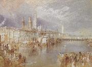 Joseph Mallord William Turner Rouen,looking up the Seine (mk31) oil on canvas